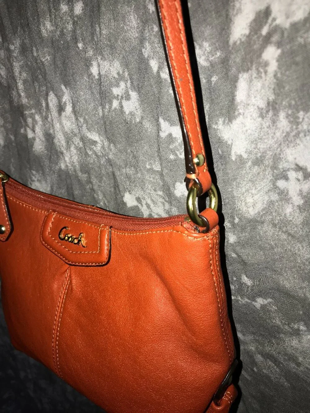 Coach Orange Ashley Swingpack Crossbody Bag